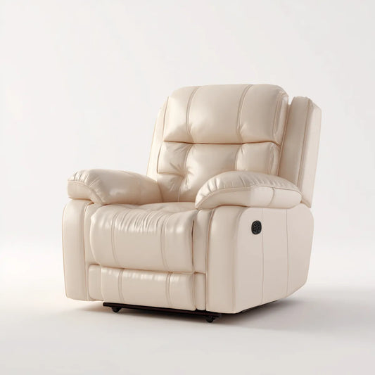 Elektrischer Relaxsessel Cremeweiß 95 x 98 x 105 cm PU-Kunstleder Rechteckig