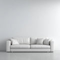 3-Sitzer Sofa Weiß 220 x 95 x 85 cm Polyester Rechteckig