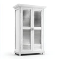 Kleiderschrank 2-türig Weiß 100 x 55 x 200 cm massives Kiefernholz rechteckig